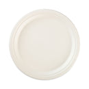 Hefty ECOSAVE Tableware, Plate, Bagasse, 6.75" dia, White, 30/Pack, 12 Packs/Carton
