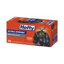 Hefty Ultra Flex Waste Bags, 30 gal, 1.05 mil, 6" x 2.1", Black, 150/Carton