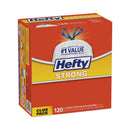 Hefty Strong Tall Kitchen Drawstring Bags, 13 gal, 0.9 mil, 23.75" x 27", White, 90/Box, 3 Boxes/Carton