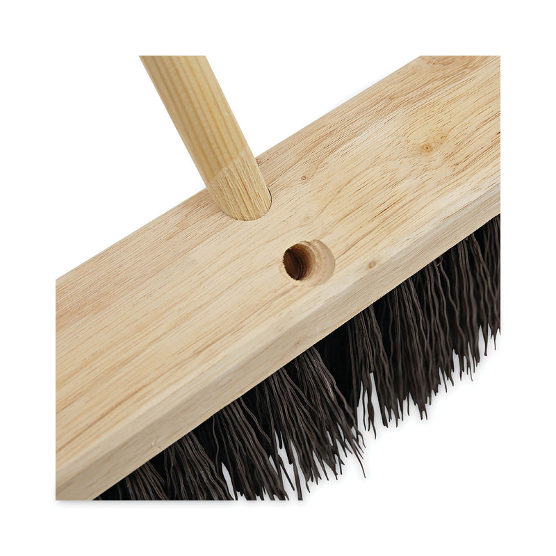 Boardwalk Tapered End Broom Handle, Lacquered Pine, 1.13" dia x 60", Natural