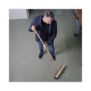 Boardwalk Heavy-Duty Threaded End Lacquered Hardwood Broom Handle, 1.13" dia x 60", Natural