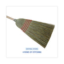 Boardwalk Mixed Fiber Maid Broom, Mixed Fiber Bristles, 55" Overall Length, Natural, 12/Carton