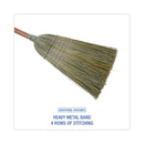 Boardwalk Warehouse Broom, Yucca Corn Fiber Bristles, 56" Overalll Length, Natural, 12/Carton