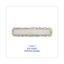 Boardwalk Mop Head, Dust, Cotton, 36 x 3, White
