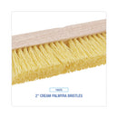 Boardwalk Deck Brush Head, 2" Cream Polypropylene Bristles, 10" Brush