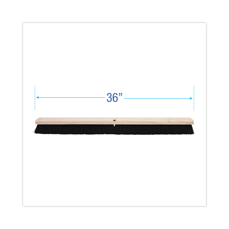 Boardwalk Floor Brush Head, 2.5" Black Tampico Fiber Bristles, 36" Brush