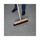 Boardwalk Floor Brush Head, 3" Maroon Heavy-Duty Polypropylene Bristles, 18" Brush