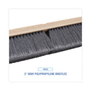 Boardwalk Floor Brush Head, 3" Gray Flagged Polypropylene Bristles, 18" Brush