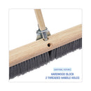 Boardwalk Floor Brush Head, 3" Gray Flagged Polypropylene Bristles, 36" Brush