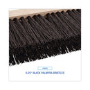 Boardwalk Street Broom Head, 6.25" Brown Polypropylene Bristles, 16" Brush