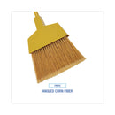 Boardwalk Corn Fiber Angled-Head Lobby Brooms, 55" Handle, Yellow, 12/Carton