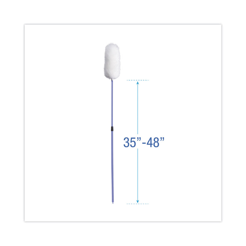 Boardwalk Lambswool Duster, Plastic Handle Extends 35" to 48" Handle, Assorted Colors