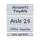 C-Line Clear Magnetic Label Holders, Side Load, 6 x 0.5, 10/Pack