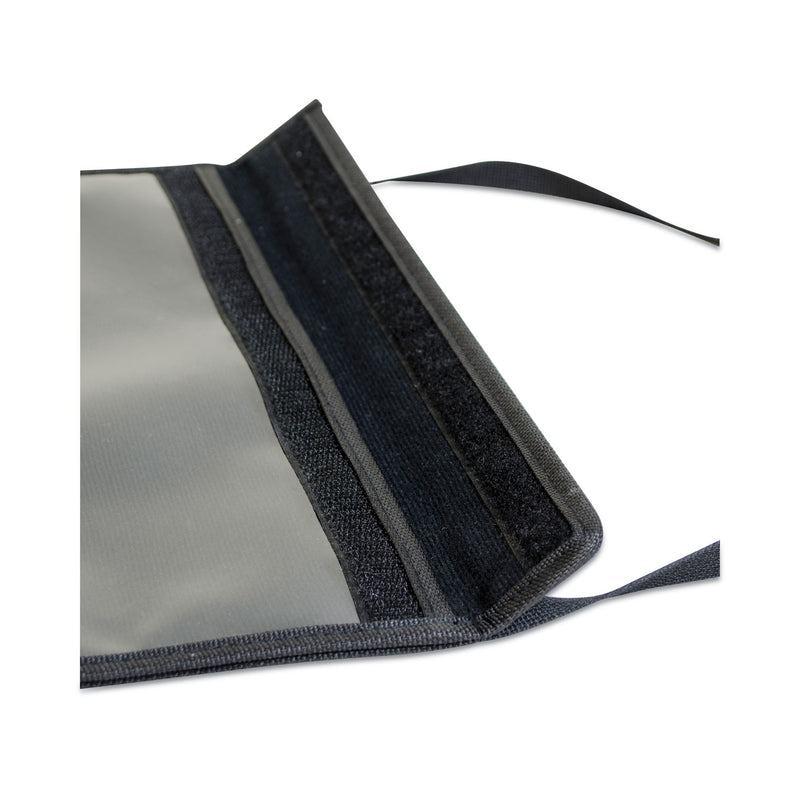 C-Line 1-Pocket Shop Ticket Holder w/Strap and Black Stitching, 75-Sheet, 9 x 12