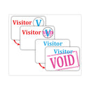 C-Line Time’s Up! Self-Expiring Visitor Badges, One-Day Badge, 3 x 2, White, 100/Box