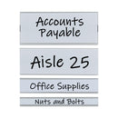 C-Line Clear Magnetic Label Holders, Side Load, 6 x 2.5, 10/Pack