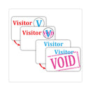 C-Line Time’s Up! Self-Expiring Visitor Badges, One-Day Badge, 3 x 2, White, 100/Box