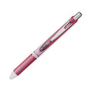 Pentel EnerGel RTX Gel Pen, Retractable, Medium 0.7 mm, Black Ink, Pink/Silver Barrel, 3/Pack