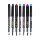 Pilot Varsity Fountain Pen, Medium 1 mm, Assorted Ink Colors, Gray Pattern Wrap, 7/Pack
