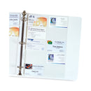 C-Line Business Card Binder Pages, For 2 x 3.5 Cards, Clear, 20 Cards/Sheet, 10 Sheets/Pack