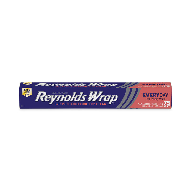 Reynolds Wrap Standard Aluminum Foil Roll, 12" x 75 ft, Silver, 35 Rolls/Carton
