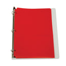 C-Line Two-Pocket Heavyweight Poly Portfolio Folder, 3-Hole Punch, 11 x 8.5, Red, 25/Box