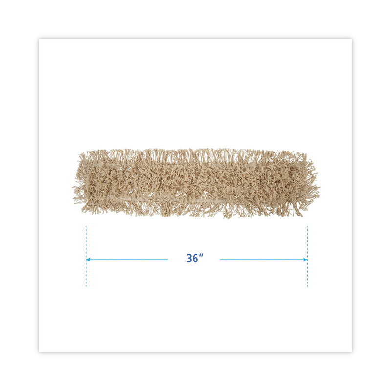 Boardwalk Industrial Dust Mop Head, Hygrade Cotton, 36w x 5d, White
