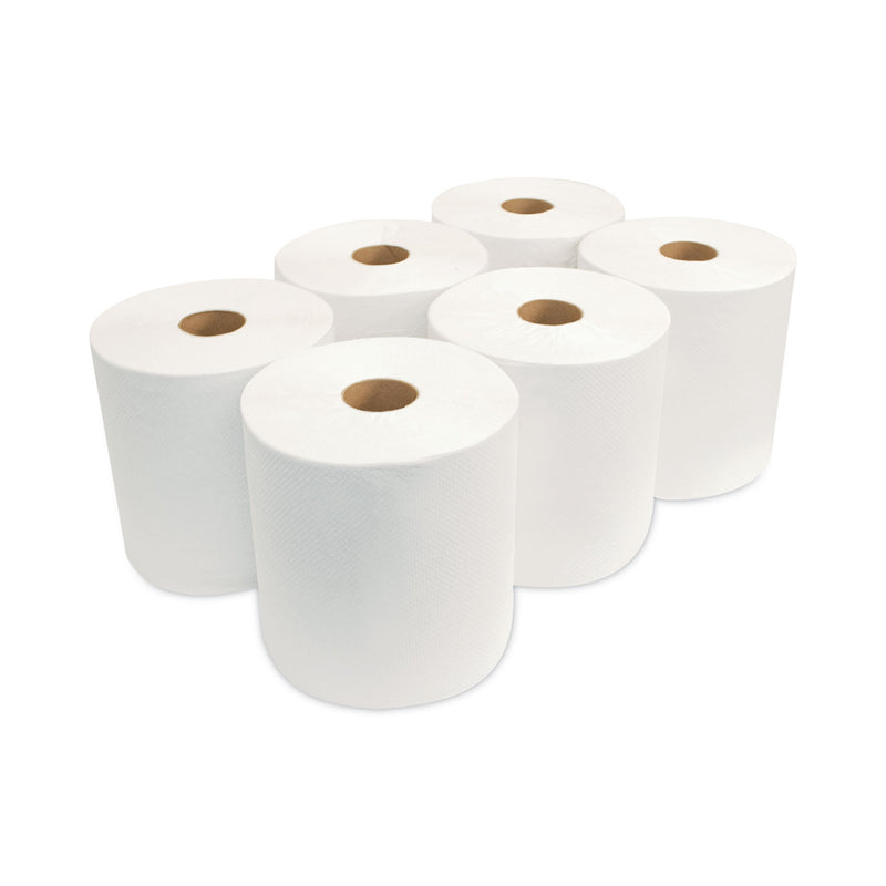 Morcon Tissue Morsoft Universal Roll Towels, 1-Ply, 8" x 700 ft, White, 6 Rolls/Carton