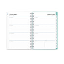 Blue Sky Chloe Frosted Weekly/Monthly Planner, Chloe Artwork, 8 x 5, Blue Cover, 12-Month (Jan to Dec): 2023