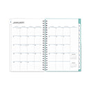 Blue Sky Chloe Frosted Weekly/Monthly Planner, Chloe Artwork, 8 x 5, Blue Cover, 12-Month (Jan to Dec): 2023