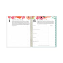 Blue Sky Day Designer Secret Garden Mint Frosted Weekly/Monthly Planner, 11 x 8.5, Multicolor Cover, 12-Month (Jan to Dec): 2023