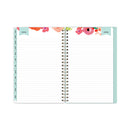 Blue Sky Day Designer Secret Garden Mint Frosted Weekly/Monthly Planner, 8 x 5, Multicolor Cover, 12-Month (Jan to Dec): 2023