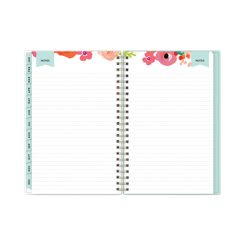 Blue Sky Day Designer Secret Garden Mint Frosted Weekly/Monthly Planner, 8 x 5, Multicolor Cover, 12-Month (Jan to Dec): 2023