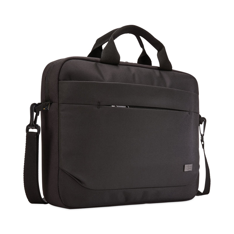 Case Logic Advantage Laptop Attache, Fits Devices Up to 15.6", Polyester, 16.1 x 2.8 x 13.8, Black