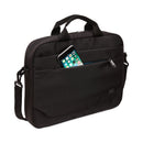 Case Logic Advantage Laptop Attache, Fits Devices Up to 14", Polyester, 14.6 x 2.8 x 13, Black