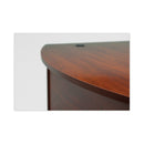 Bush Series C Collection Bow Front Desk, 71.13" x 36.13" x 29.88", Hansen Cherry/Graphite Gray