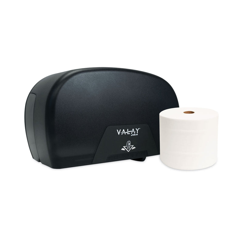 Morcon Tissue Morsoft Plastic Small Core Tissue Dispenser, 5.4 x 8.51 x 13.55, Black