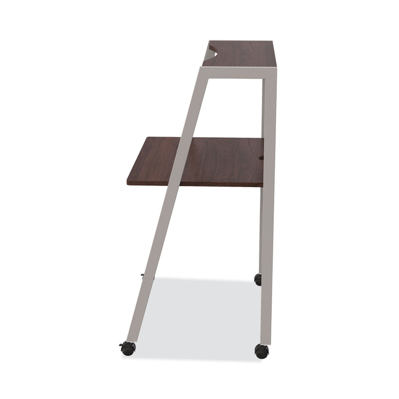 Linea Italia Kompass Flexible Home/Office Desk, 33" x 23.4" x 48", Mocha