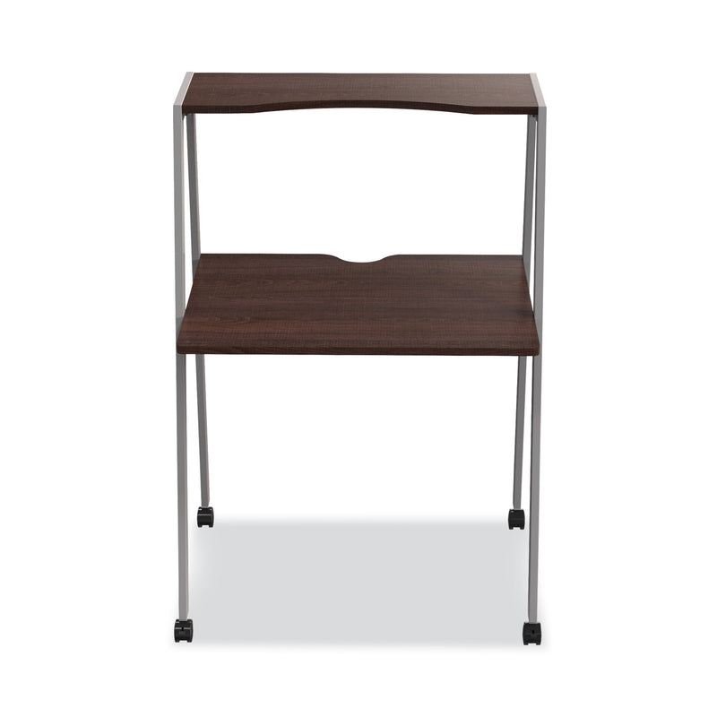 Linea Italia Kompass Flexible Home/Office Desk, 33" x 23.4" x 48", Mocha