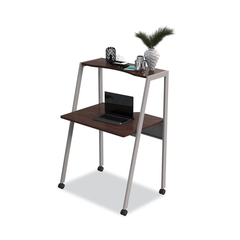 Linea Italia Kompass Flexible Home/Office Desk, 33" x 23.4" x 48", Mocha