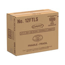 Dart Lift n' Lock Plastic Hot Cup Lids, With Straw Slot, Fits 10 oz to 14 oz Cups, Translucent, 100/Sleeve, 10 Sleeves/Carton