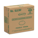 Dart Non-Vented Cup Lids, Fits 6 oz Cups, 2, 3.5, 4 oz Food Containers, Translucent, 1,000/Carton