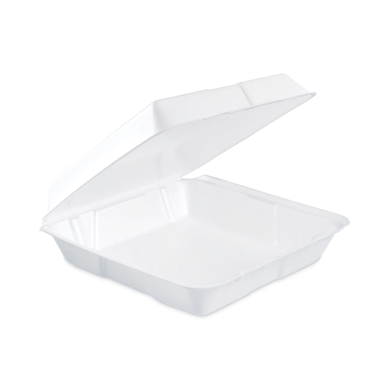 Dart Foam Hinged Lid Containers, 9.25 x 9.5 x 3, 200/Carton