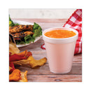 Dart Foam Drink Cups, 8 oz, White, 25/Pack