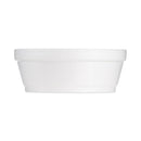 Dart Foam Container, Squat, 8 oz, 4.63" Diameter x 1.13"h, White, 500/Carton