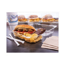 Dart StayLock Clear Hinged Lid Containers, 5.4 x 9 x 3.5, Clear, Plastic, 250/Carton