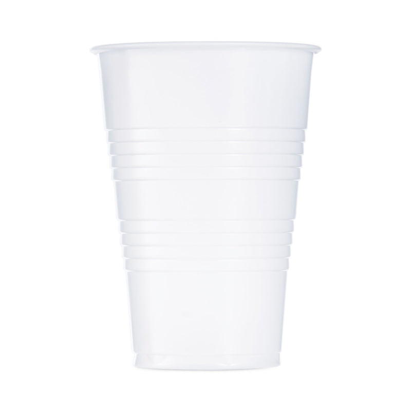 Dart High-Impact Polystyrene Cold Cups, Perfect Pak, 16 oz, Translucent, 500/Carton