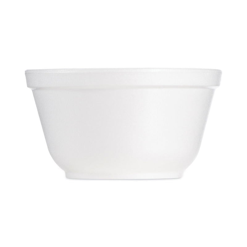 Dart Foam Bowls, 10 oz, White, 50/Pack, 20 Packs/Carton