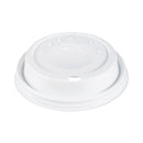 Dart Cappuccino Dome Sipper Lids, Fits 12 oz, White, 1,000/Carton