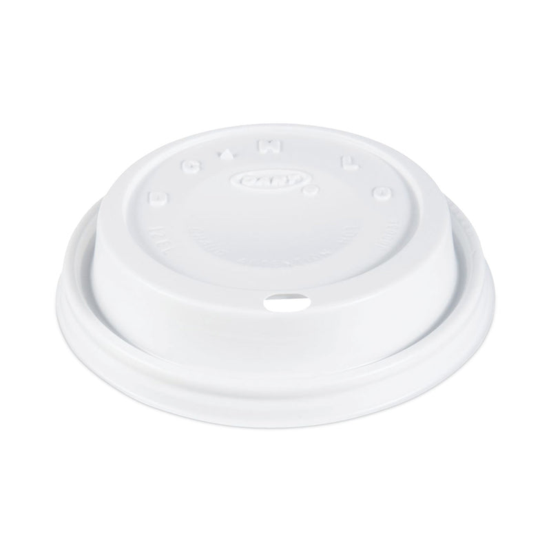 Dart Cappuccino Dome Sipper Lids, Fits 12 oz, White, 1,000/Carton